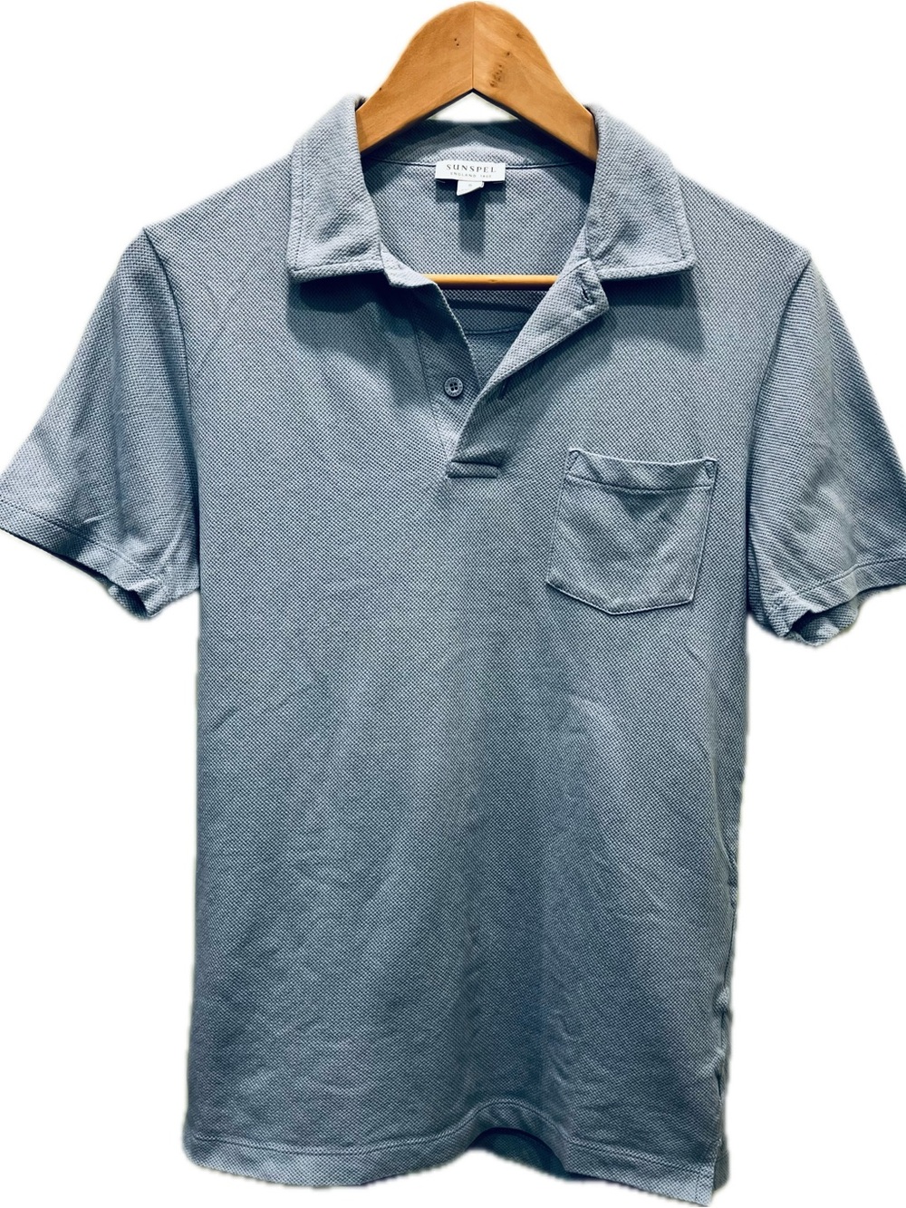 Sunspel Riviera Polo “Sky”